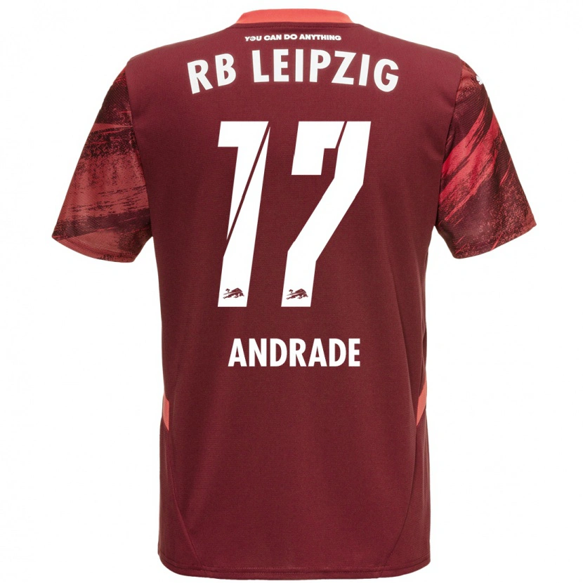Danxen Mujer Camiseta Lydia Andrade #17 Borgoña 2ª Equipación 2024/25 La Camisa México