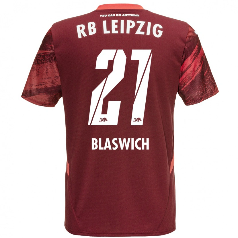 Danxen Mujer Camiseta Janis Blaswich #21 Borgoña 2ª Equipación 2024/25 La Camisa México
