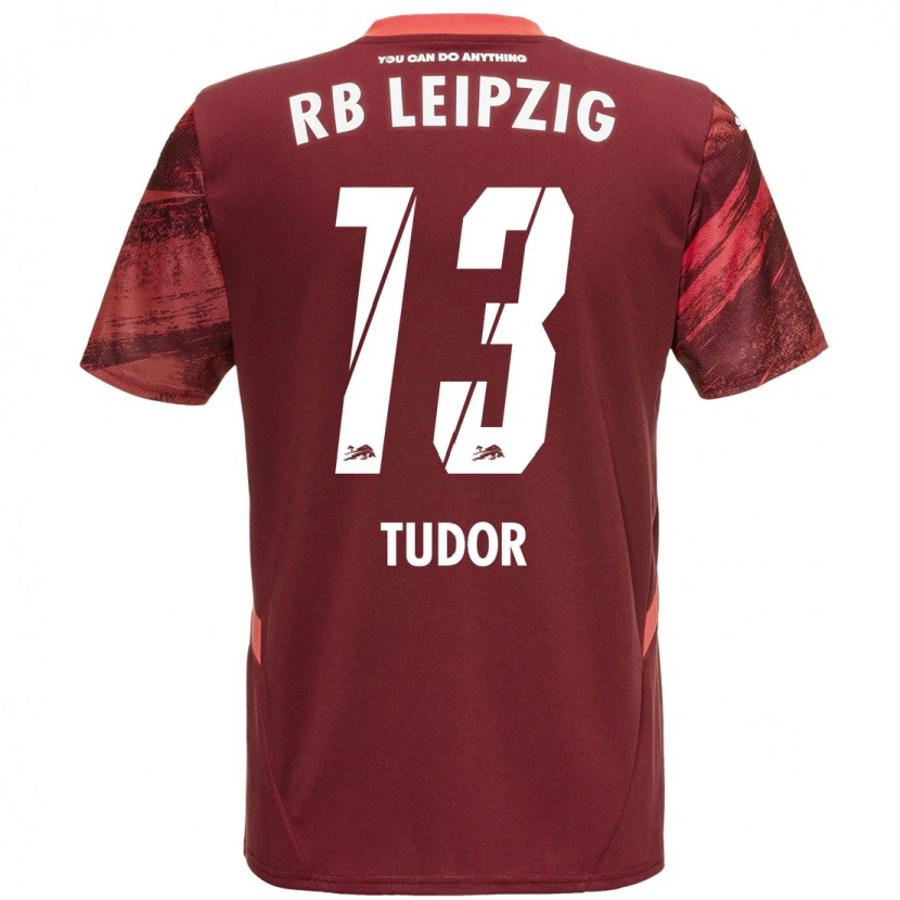 Danxen Mujer Camiseta Aaron Tudor #13 Borgoña 2ª Equipación 2024/25 La Camisa México
