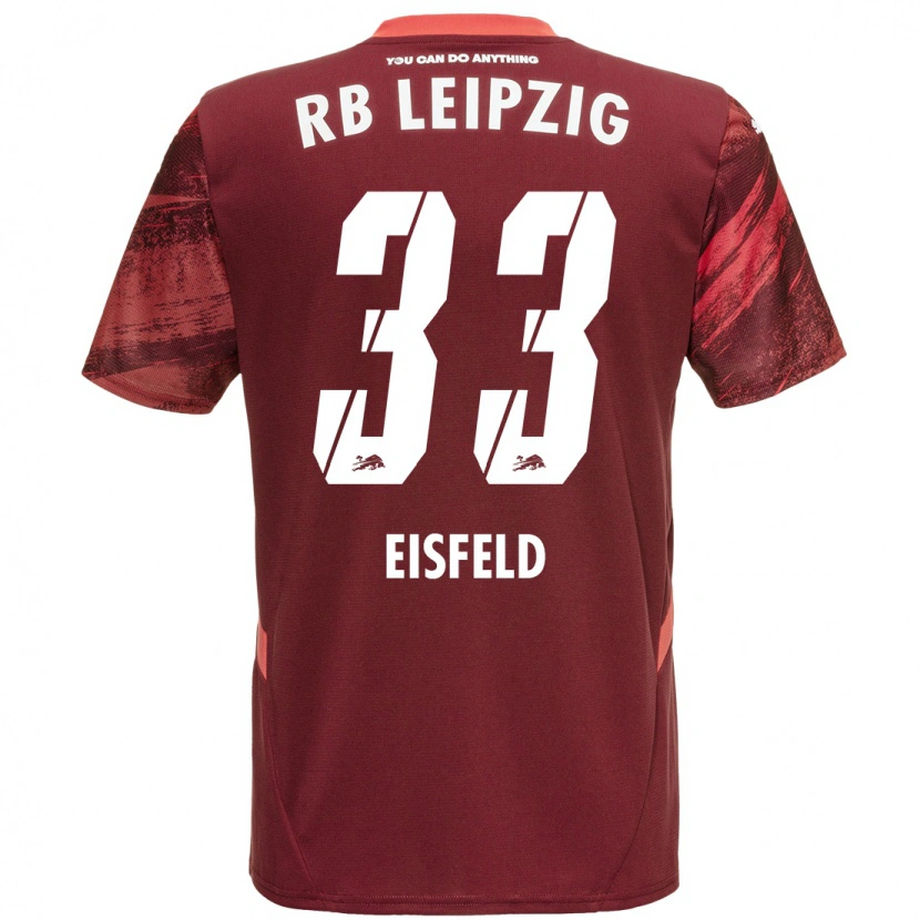 Danxen Mujer Camiseta Tom Eisfeld #33 Borgoña 2ª Equipación 2024/25 La Camisa México