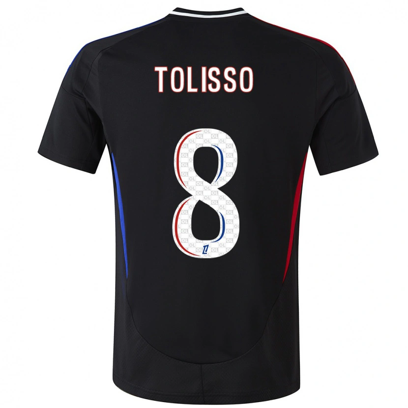 Danxen Mujer Camiseta Corentin Tolisso #8 Negro 2ª Equipación 2024/25 La Camisa México