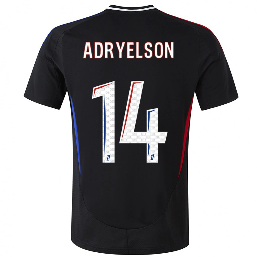 Danxen Mujer Camiseta Adryelson #14 Negro 2ª Equipación 2024/25 La Camisa México
