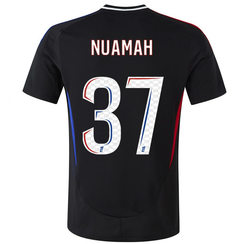 Danxen Mujer Camiseta Ernest Nuamah #37 Negro 2ª Equipación 2024/25 La Camisa México