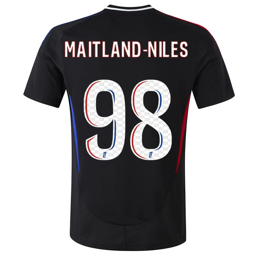 Danxen Mujer Camiseta Ainsley Maitland-Niles #98 Negro 2ª Equipación 2024/25 La Camisa México