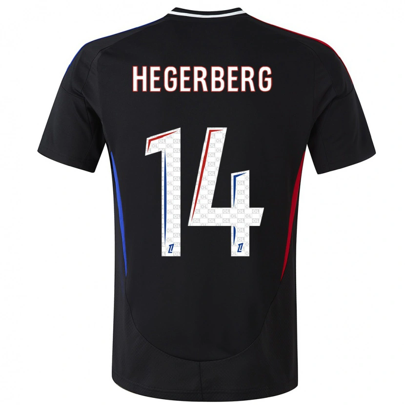 Danxen Mujer Camiseta Ada Hegerberg #14 Negro 2ª Equipación 2024/25 La Camisa México