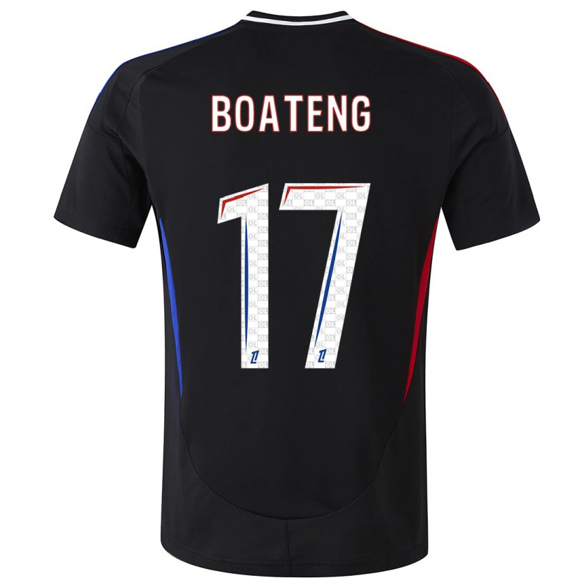 Danxen Mujer Camiseta Jerome Boateng #17 Negro 2ª Equipación 2024/25 La Camisa México