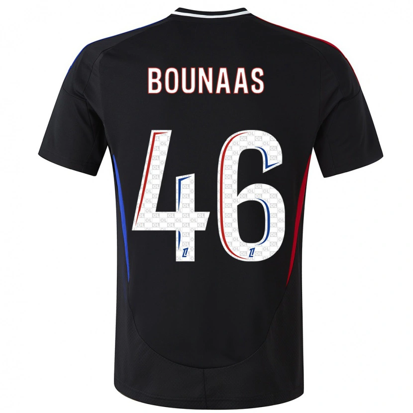 Danxen Mujer Camiseta Idris Bounaas #46 Negro 2ª Equipación 2024/25 La Camisa México