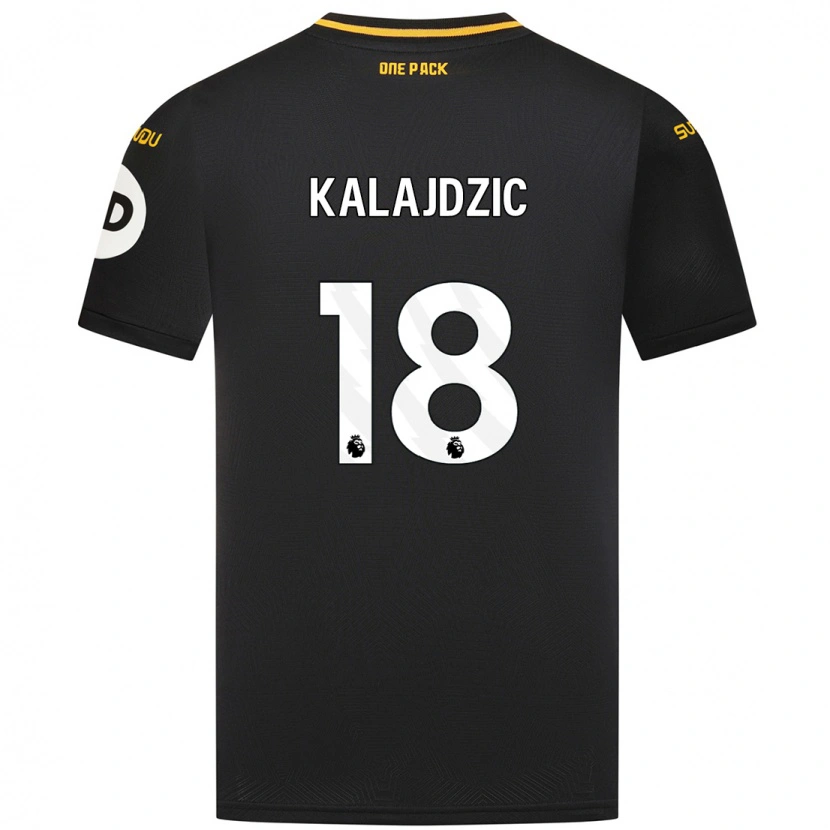 Danxen Mujer Camiseta Sasa Kalajdzic #18 Negro 2ª Equipación 2024/25 La Camisa México
