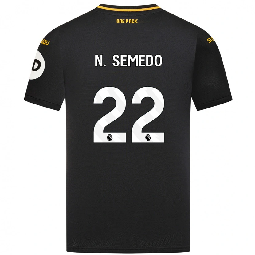 Danxen Mujer Camiseta Nélson Semedo #22 Negro 2ª Equipación 2024/25 La Camisa México