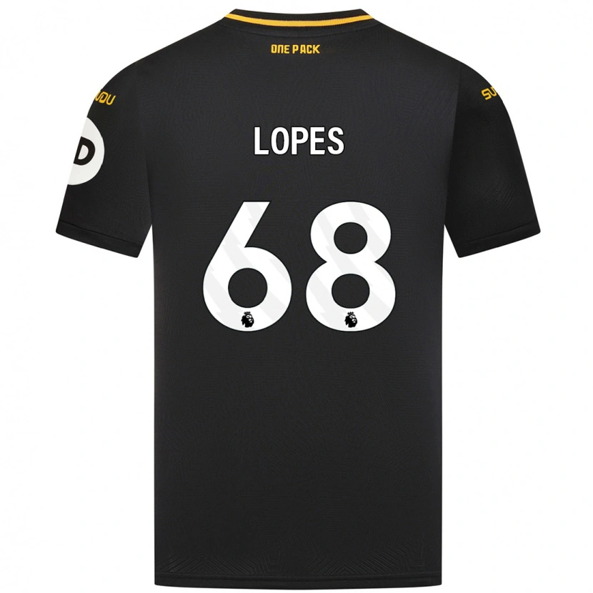 Danxen Mujer Camiseta Leo Lopes #68 Negro 2ª Equipación 2024/25 La Camisa México
