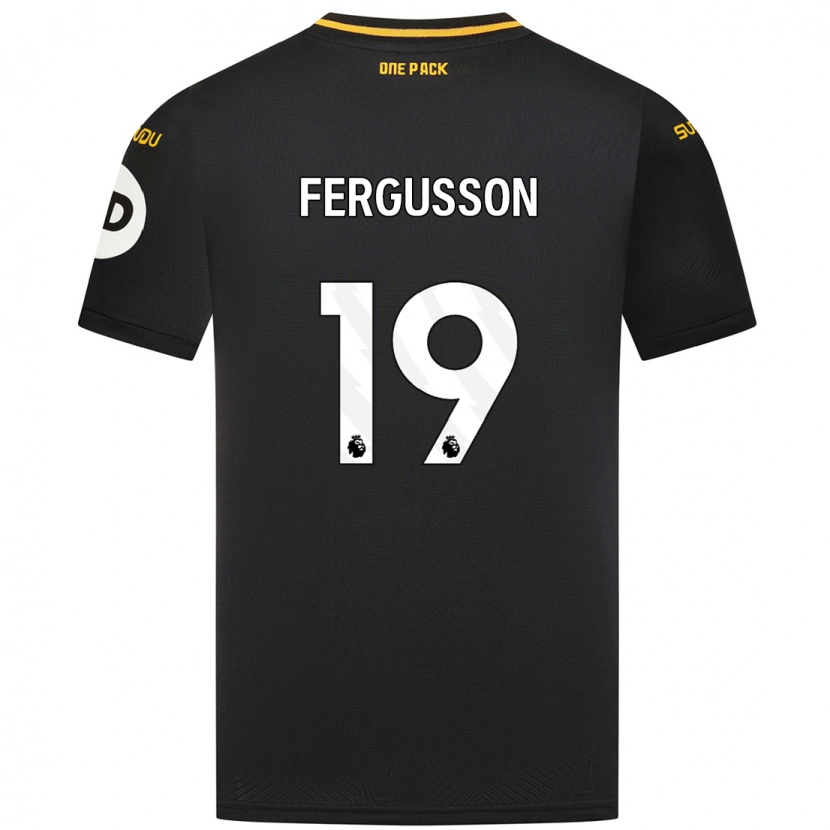 Danxen Mujer Camiseta Liv Fergusson #19 Negro 2ª Equipación 2024/25 La Camisa México