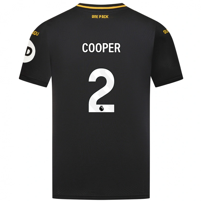 Danxen Mujer Camiseta Laura Cooper #2 Negro 2ª Equipación 2024/25 La Camisa México