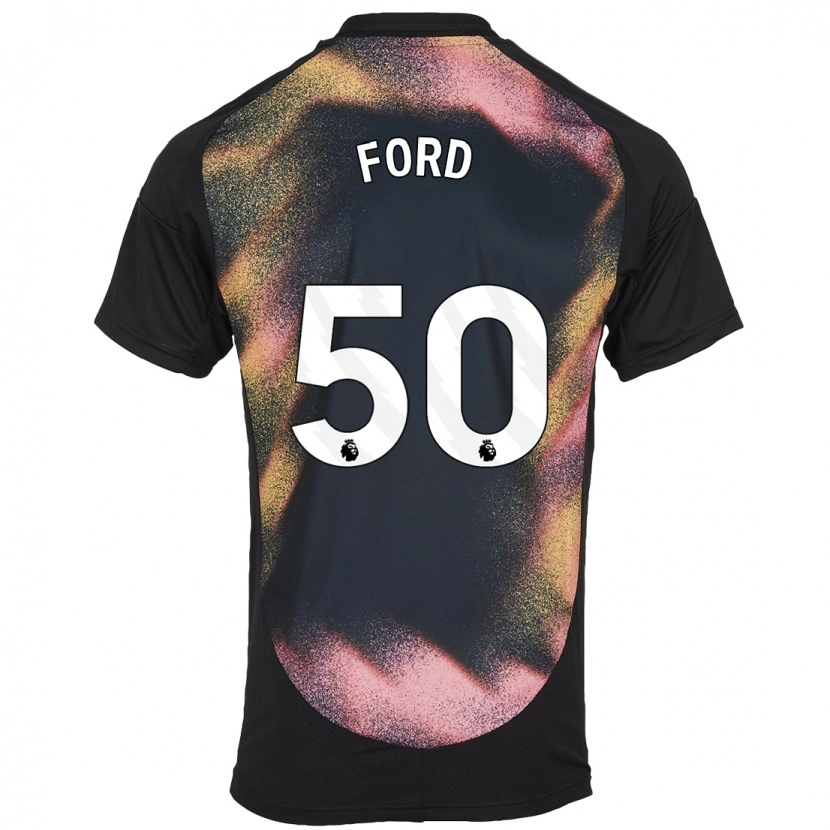 Danxen Mujer Camiseta Harvey Godsmark-Ford #50 Negro Blanco 2ª Equipación 2024/25 La Camisa México