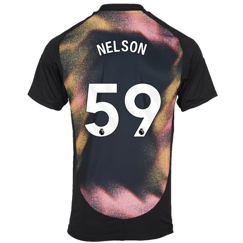 Danxen Mujer Camiseta Ronny Nelson #59 Negro Blanco 2ª Equipación 2024/25 La Camisa México