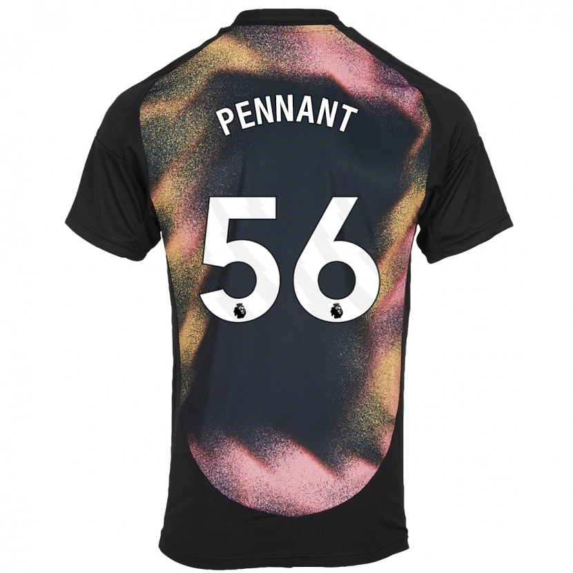 Danxen Mujer Camiseta Terrell Pennant #56 Negro Blanco 2ª Equipación 2024/25 La Camisa México