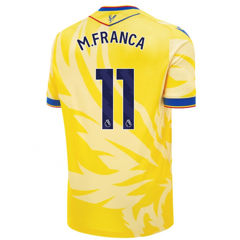 Danxen Mujer Camiseta Matheus França #11 Amarillo 2ª Equipación 2024/25 La Camisa México