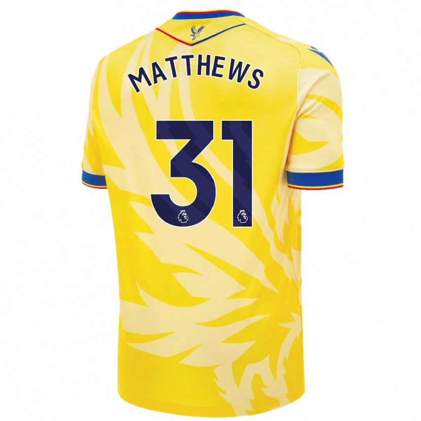 Danxen Mujer Camiseta Remi Matthews #31 Amarillo 2ª Equipación 2024/25 La Camisa México
