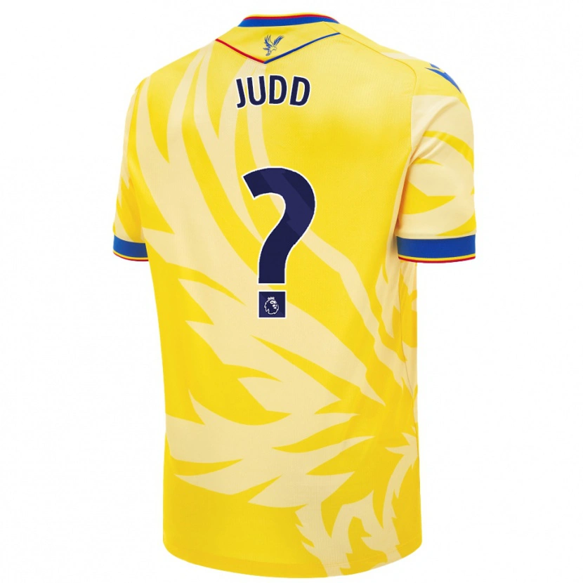 Danxen Mujer Camiseta Jasper Judd #0 Amarillo 2ª Equipación 2024/25 La Camisa México