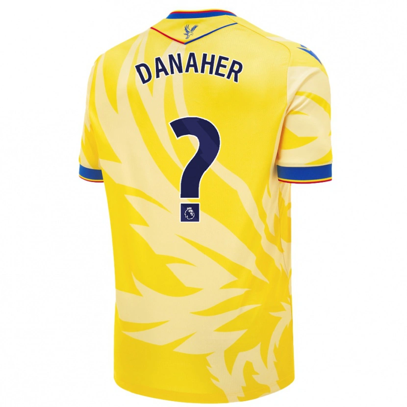 Danxen Mujer Camiseta Euan Danaher #0 Amarillo 2ª Equipación 2024/25 La Camisa México