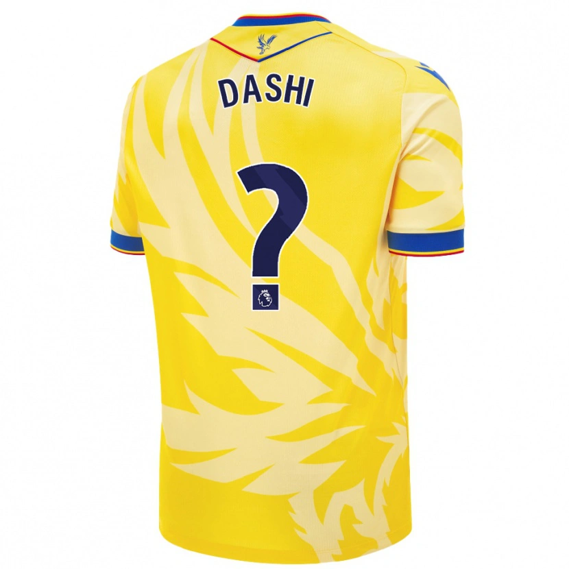 Danxen Mujer Camiseta Matteo Dashi #0 Amarillo 2ª Equipación 2024/25 La Camisa México