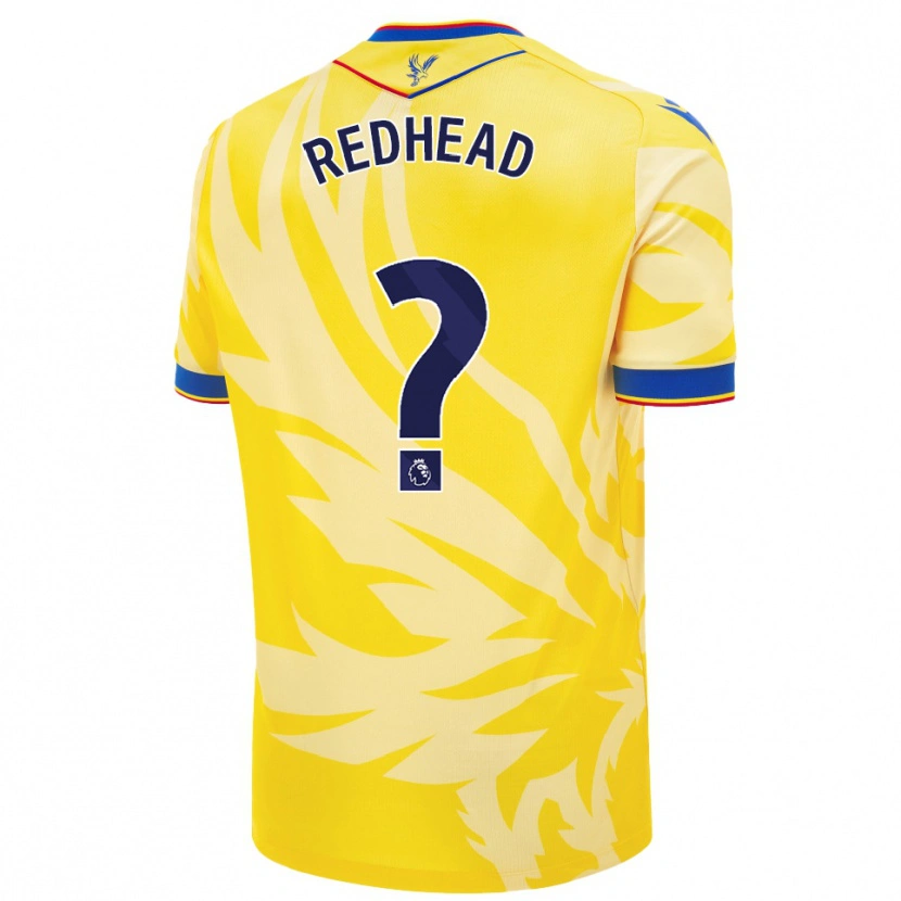Danxen Mujer Camiseta Caleb Redhead #0 Amarillo 2ª Equipación 2024/25 La Camisa México