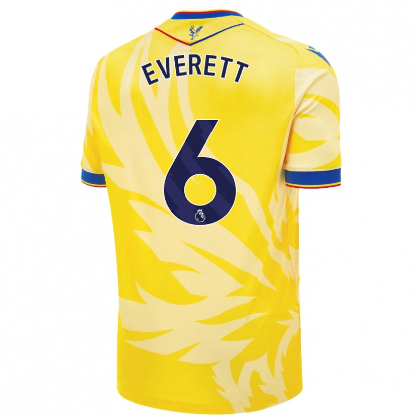 Danxen Mujer Camiseta Aimee Everett #6 Amarillo 2ª Equipación 2024/25 La Camisa México
