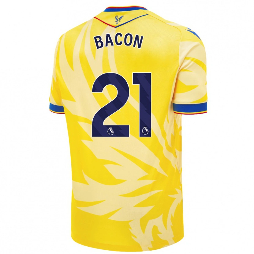 Danxen Mujer Camiseta Skye Bacon #21 Amarillo 2ª Equipación 2024/25 La Camisa México