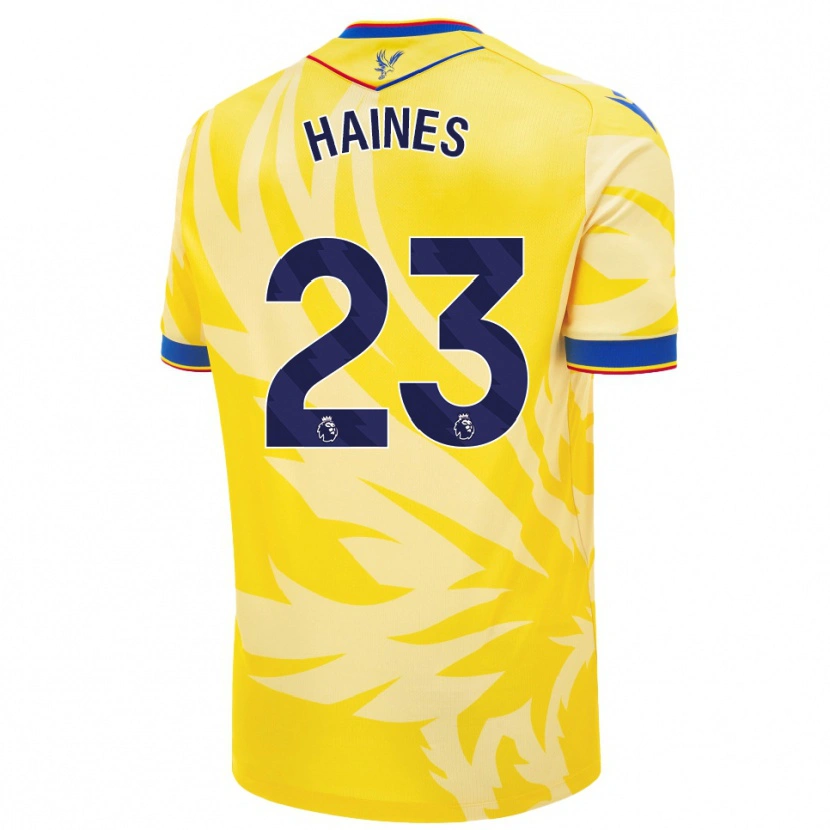 Danxen Mujer Camiseta Coral-Jade Haines #23 Amarillo 2ª Equipación 2024/25 La Camisa México