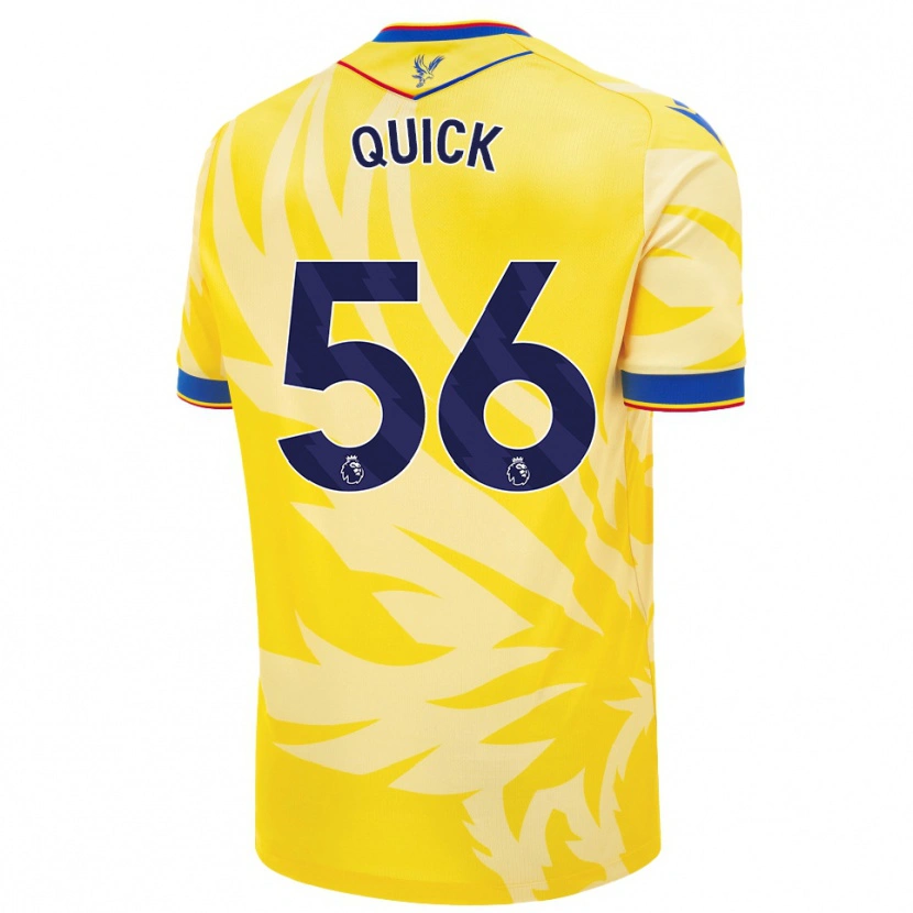 Danxen Mujer Camiseta Daniel Quick #56 Amarillo 2ª Equipación 2024/25 La Camisa México