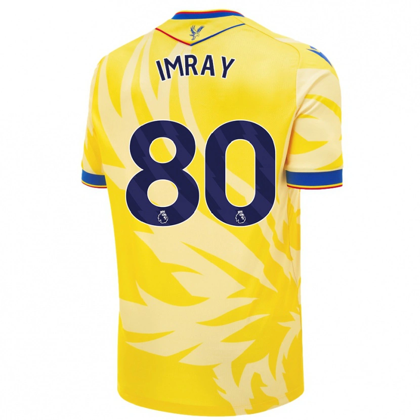 Danxen Mujer Camiseta Danny Imray #80 Amarillo 2ª Equipación 2024/25 La Camisa México
