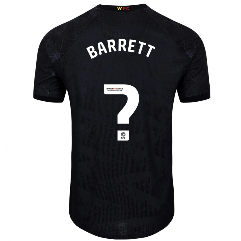 Danxen Mujer Camiseta Hayden Barrett #0 Negro Blanco 2ª Equipación 2024/25 La Camisa México