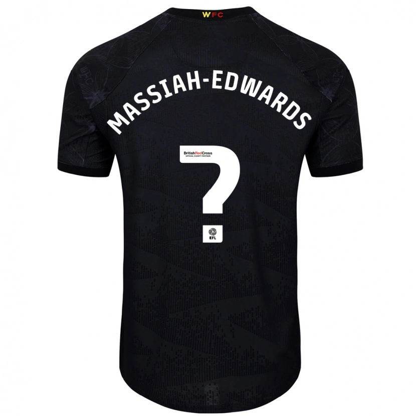 Danxen Mujer Camiseta Zavier Massiah-Edwards #0 Negro Blanco 2ª Equipación 2024/25 La Camisa México