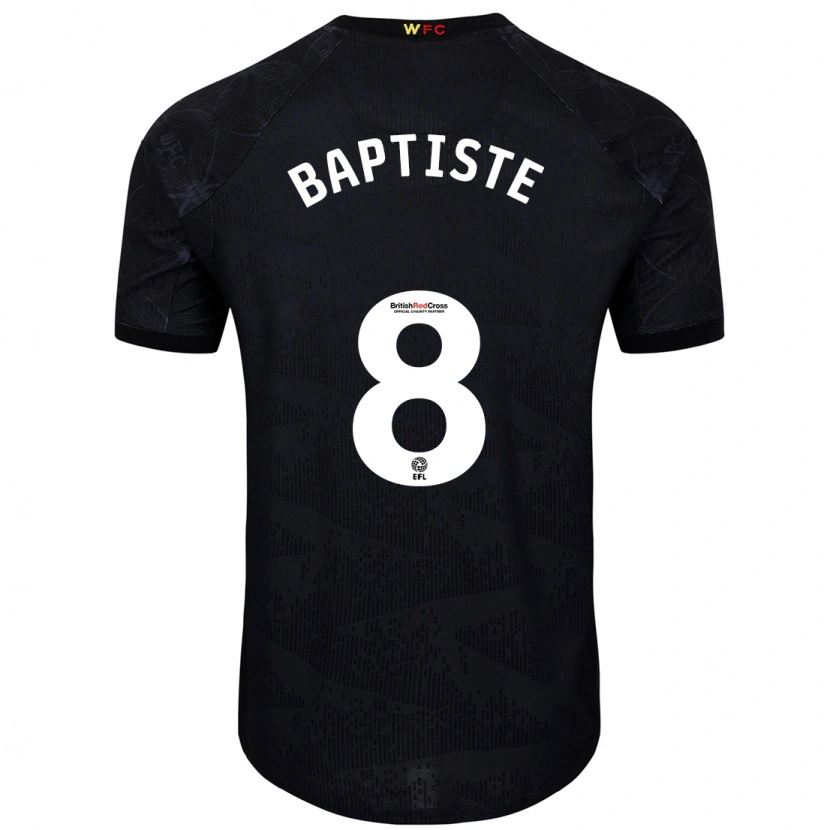 Danxen Mujer Camiseta Bianca Baptiste #8 Negro Blanco 2ª Equipación 2024/25 La Camisa México