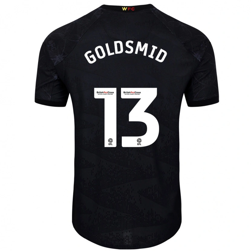 Danxen Mujer Camiseta Jacqui Goldsmid #13 Negro Blanco 2ª Equipación 2024/25 La Camisa México