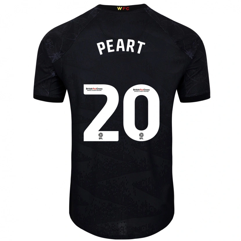 Danxen Mujer Camiseta Kalani Peart #20 Negro Blanco 2ª Equipación 2024/25 La Camisa México
