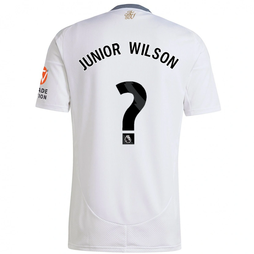 Danxen Mujer Camiseta Junior Wilson #0 Blanco 2ª Equipación 2024/25 La Camisa México
