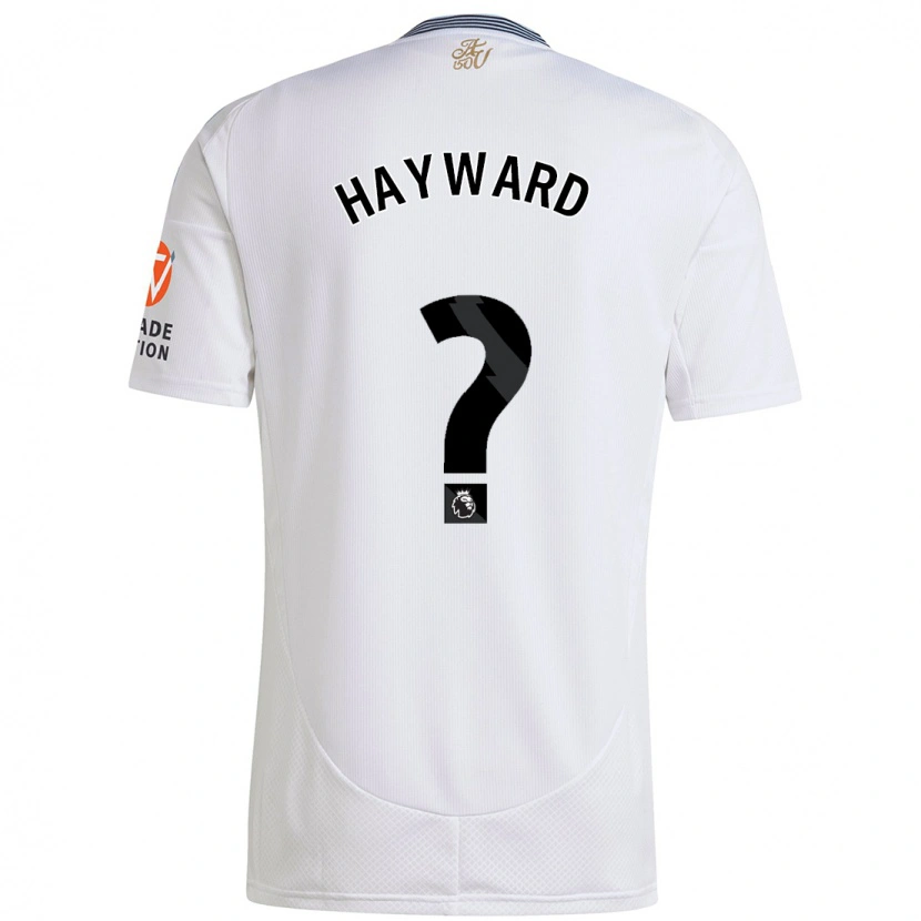 Danxen Mujer Camiseta Vinnie Hayward #0 Blanco 2ª Equipación 2024/25 La Camisa México