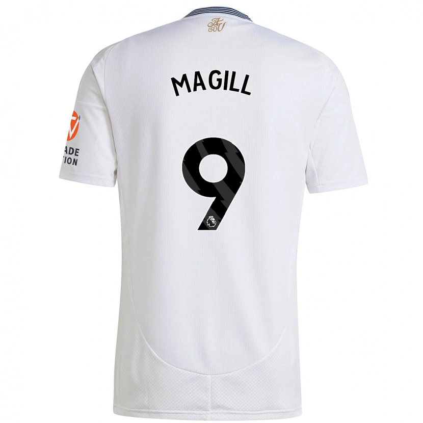 Danxen Mujer Camiseta Simone Magill #9 Blanco 2ª Equipación 2024/25 La Camisa México