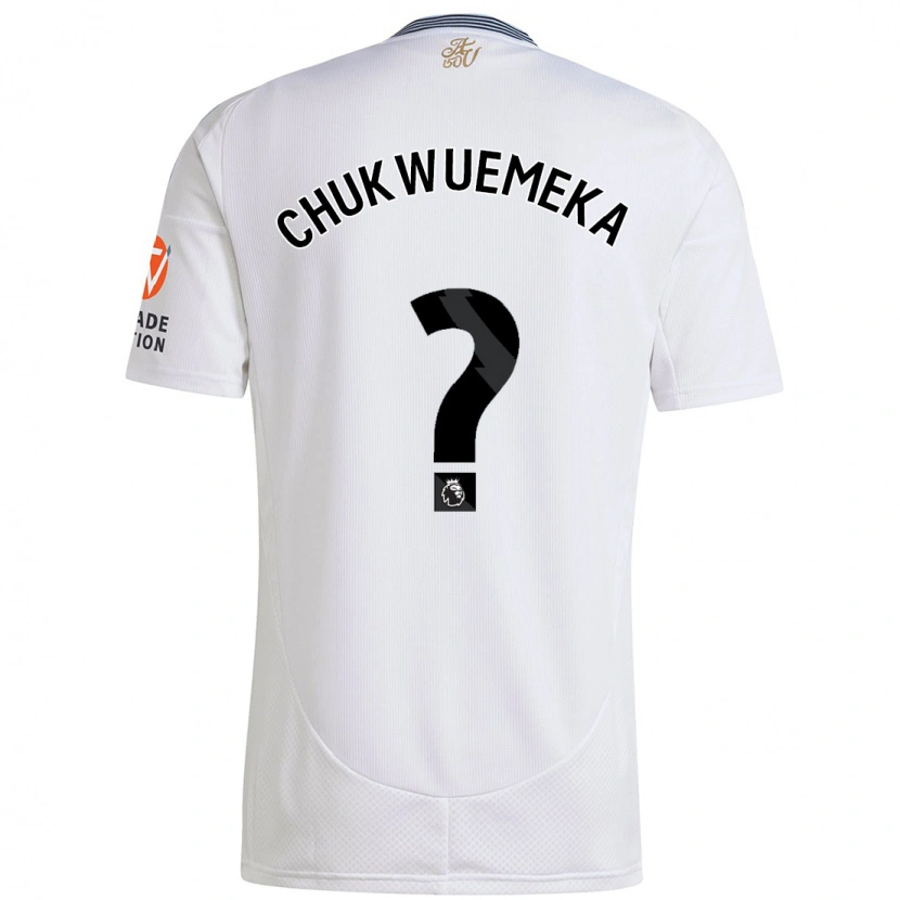 Danxen Mujer Camiseta Caleb Chukwuemeka #0 Blanco 2ª Equipación 2024/25 La Camisa México