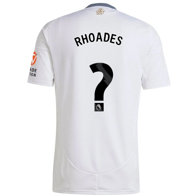 Danxen Mujer Camiseta Harvey Rhoades #0 Blanco 2ª Equipación 2024/25 La Camisa México