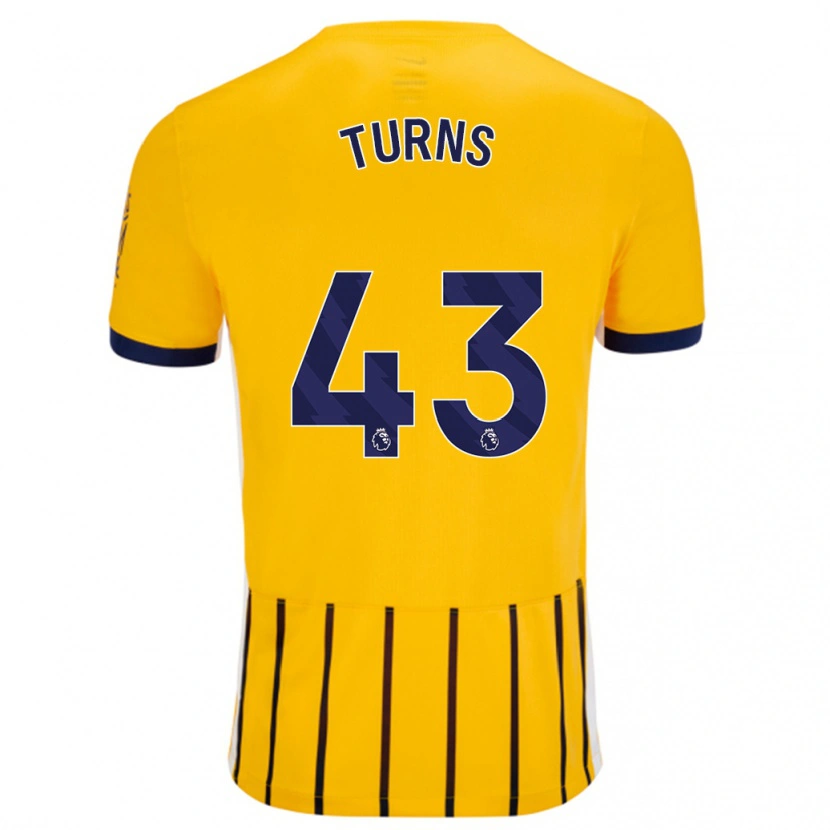 Danxen Mujer Camiseta Ed Turns #43 Dorado Azul Rayas 2ª Equipación 2024/25 La Camisa México