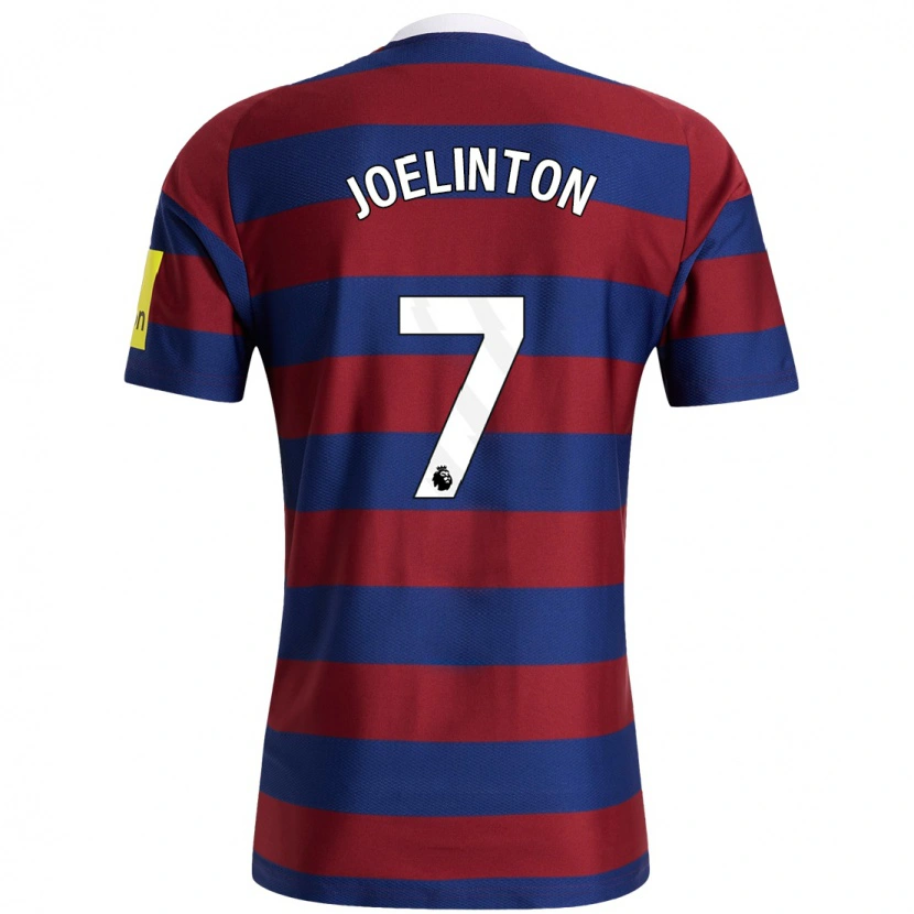 Danxen Mujer Camiseta Joelinton #7 Burdeos Azul Marino 2ª Equipación 2024/25 La Camisa México