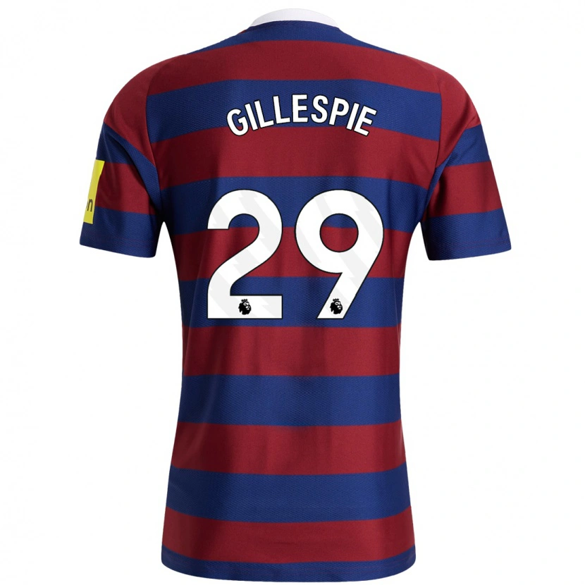 Danxen Mujer Camiseta Mark Gillespie #29 Burdeos Azul Marino 2ª Equipación 2024/25 La Camisa México