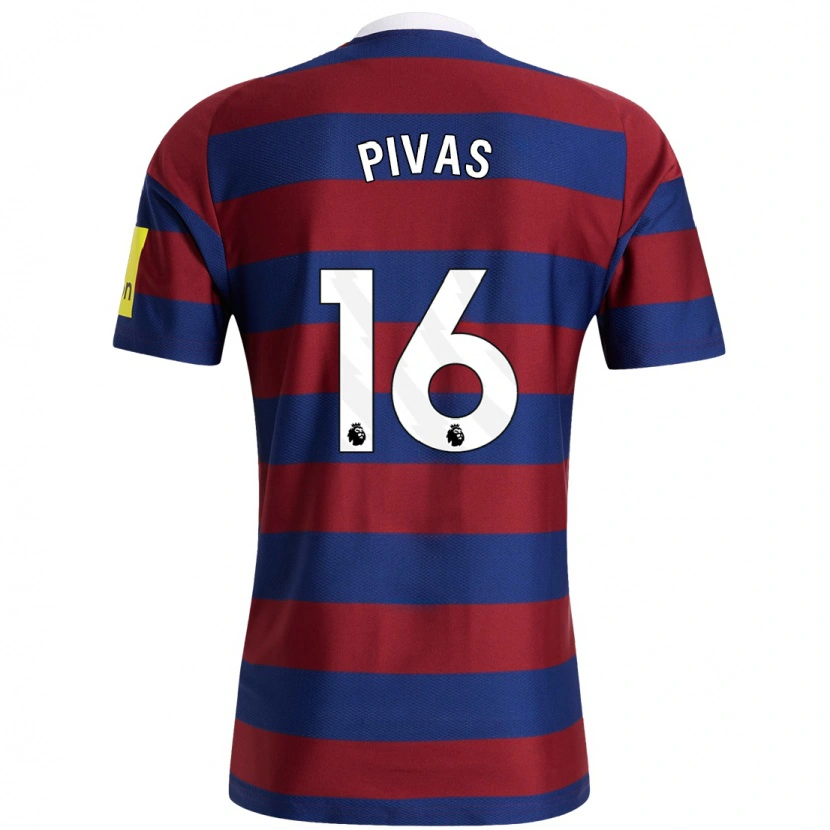 Danxen Mujer Camiseta Miodrag Pivas #16 Burdeos Azul Marino 2ª Equipación 2024/25 La Camisa México