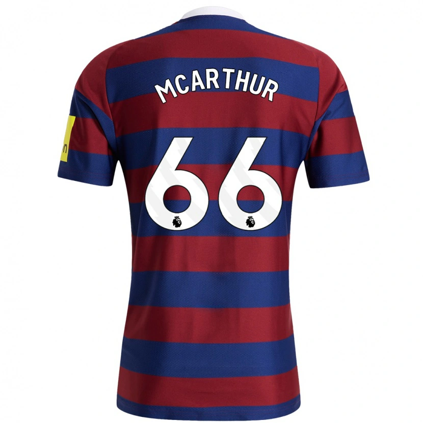Danxen Mujer Camiseta Charlie Mcarthur #66 Burdeos Azul Marino 2ª Equipación 2024/25 La Camisa México