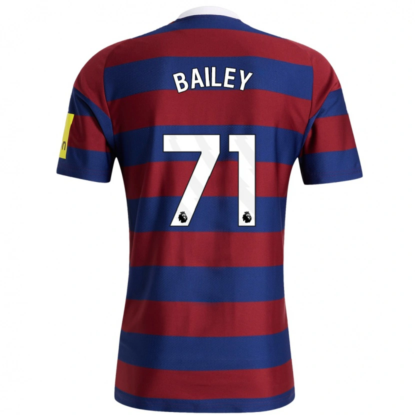 Danxen Mujer Camiseta Scott Bailey #71 Burdeos Azul Marino 2ª Equipación 2024/25 La Camisa México