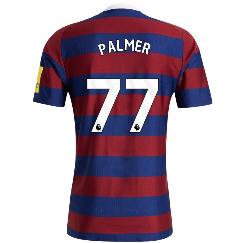 Danxen Mujer Camiseta Darren Palmer #77 Burdeos Azul Marino 2ª Equipación 2024/25 La Camisa México