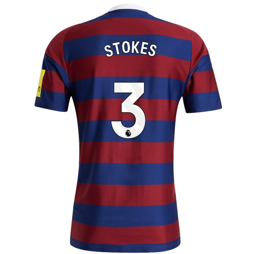 Danxen Mujer Camiseta Demi Stokes #3 Burdeos Azul Marino 2ª Equipación 2024/25 La Camisa México