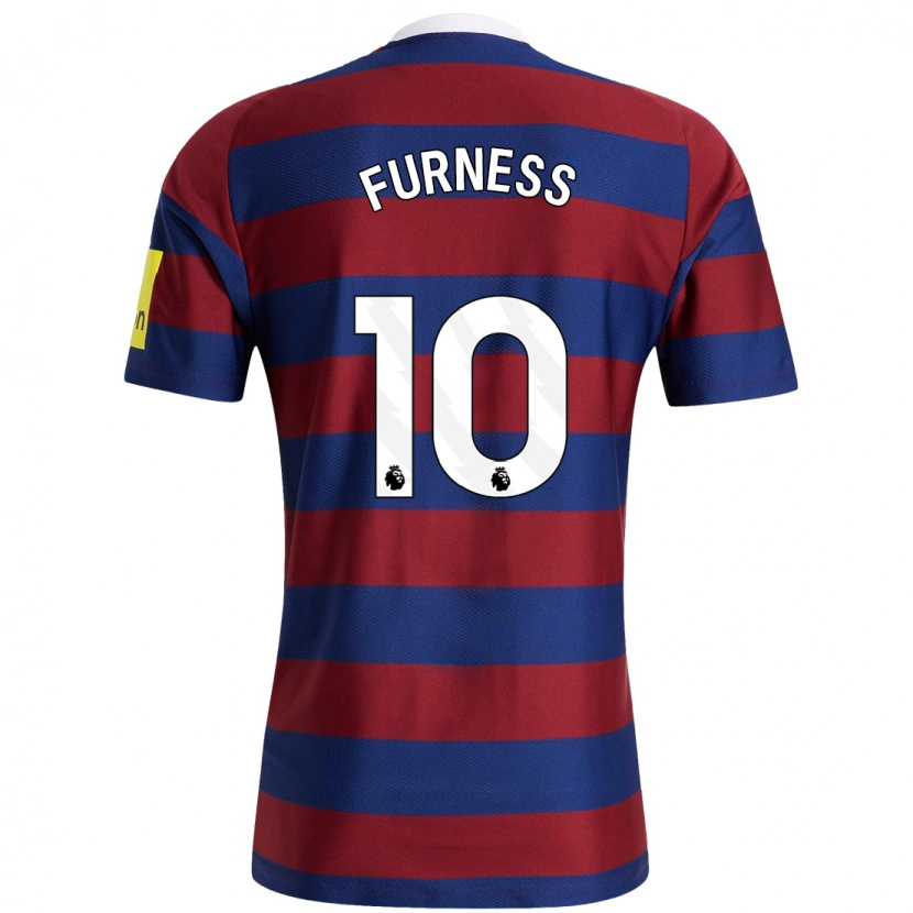 Danxen Mujer Camiseta Rachel Furness #10 Burdeos Azul Marino 2ª Equipación 2024/25 La Camisa México