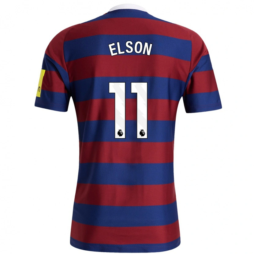 Danxen Mujer Camiseta Kacie Elson #11 Burdeos Azul Marino 2ª Equipación 2024/25 La Camisa México